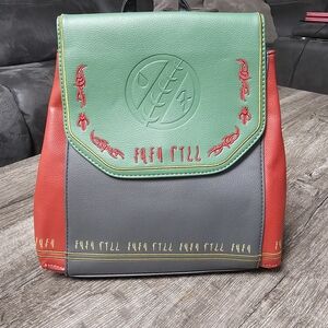 Disney Star Wars Danielle Nicole Boba FetStar Wars Green, Red, and Gray Backpack
